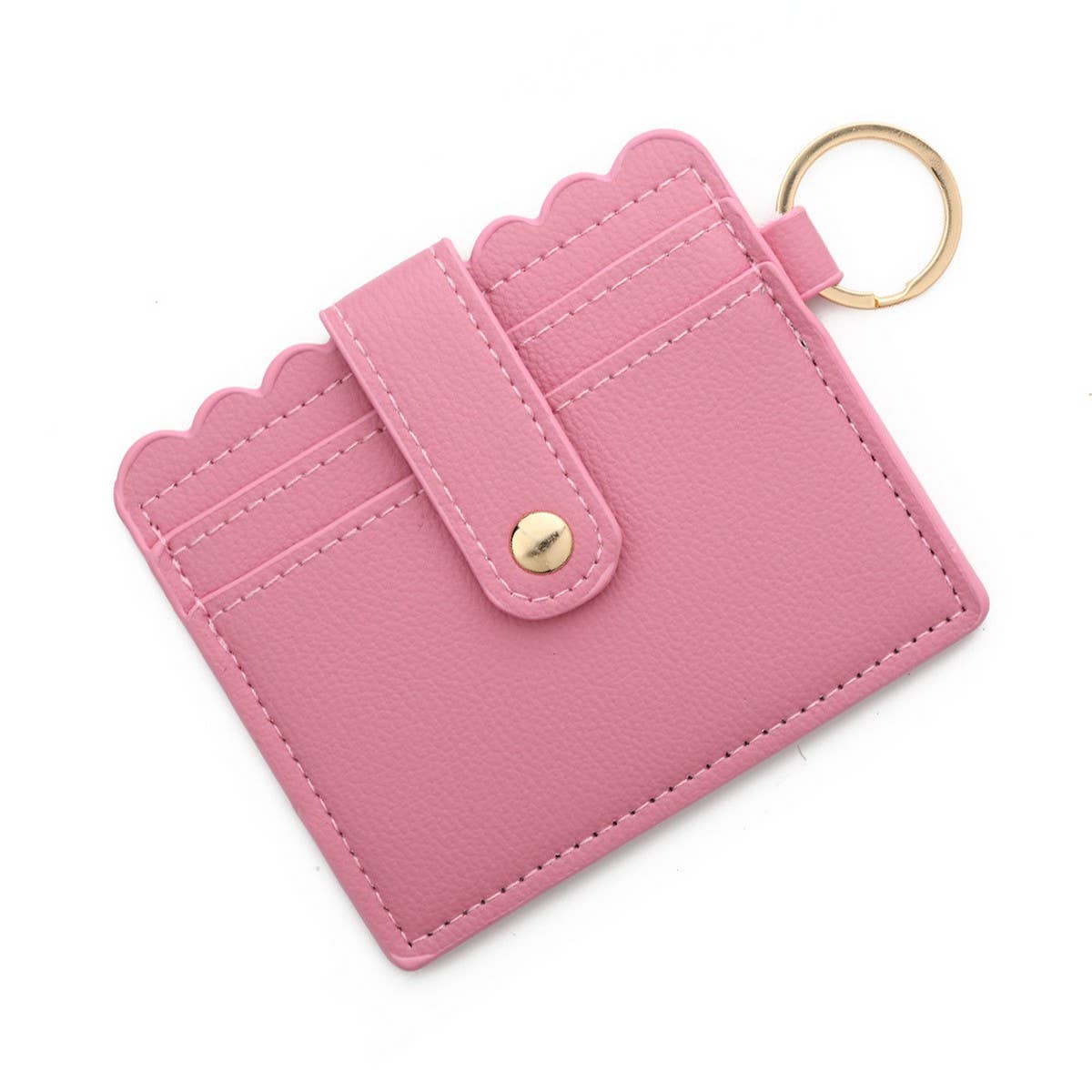 Multi-Card PU Wallet with Keychain & Coin Pocket_CWAB4937