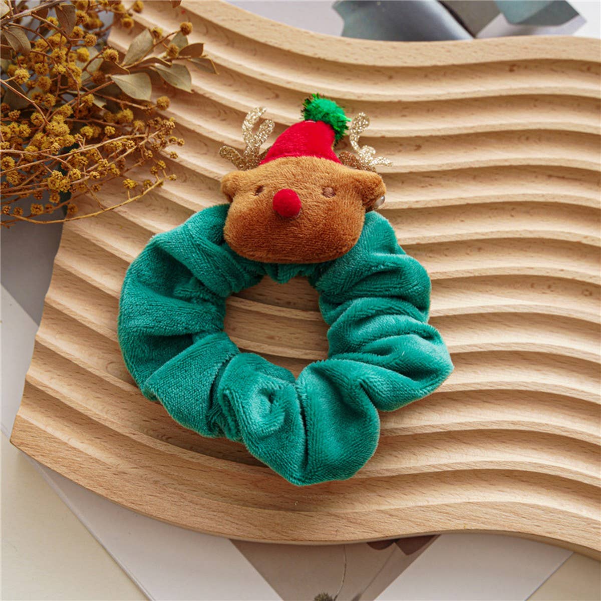 CHRISTMAS CUTE CARTOON HAIR SCRUNCHIES