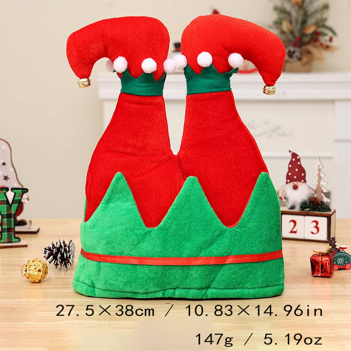 CWAH04588_FUNNY ELF PANTS LEG HAT FOR CHRISTMAS PARTY DECOR