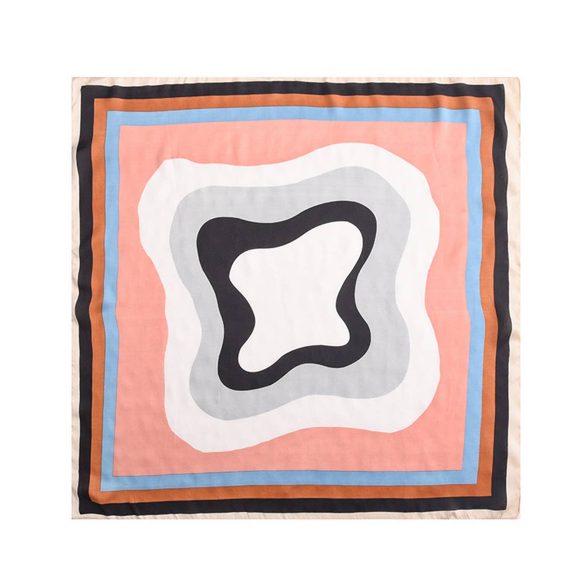 CWASC2399_COLORFUL SPLICING SWEET AND FRESH SILK SCARF