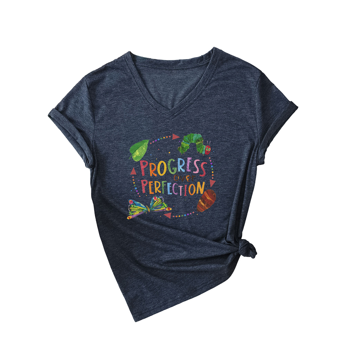 Slim Fit Women??¢s Tee ?œProgress Over Perfection??CWTTSL0501