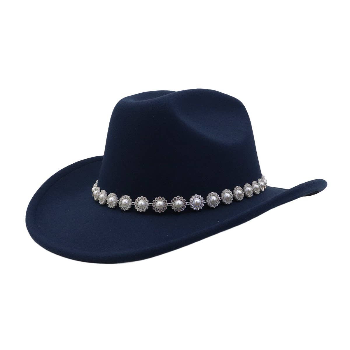 Men & Women Ethnic Wool Cowboy Fedora Jazz Hat_CWAH04454