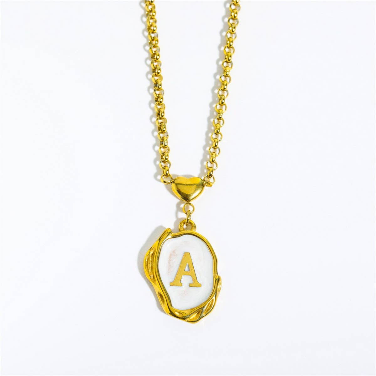 NEW 26 LETTERS OIL DROP THREE-DIMENSIONAL NECKLACE