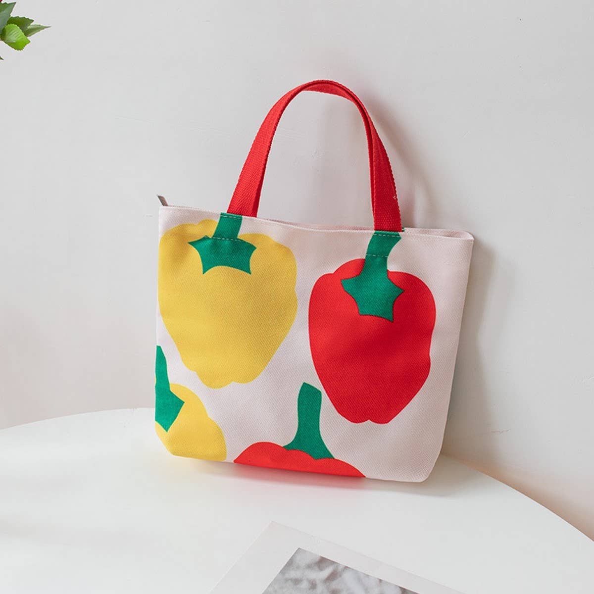 Cute Canvas Lunch Tote Bag for Students, Small_CWAB5673