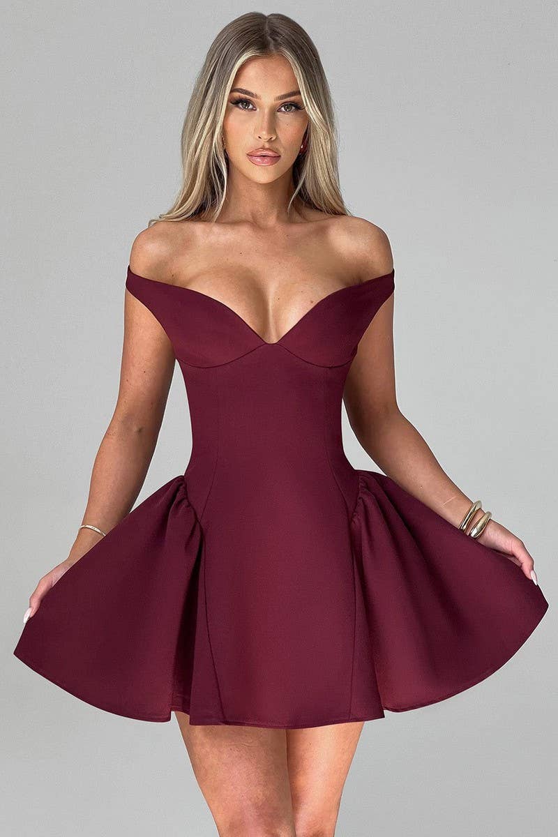 CWDSD8110_DEEP V-NECK BACKLESS SOLID EVENING DRESS