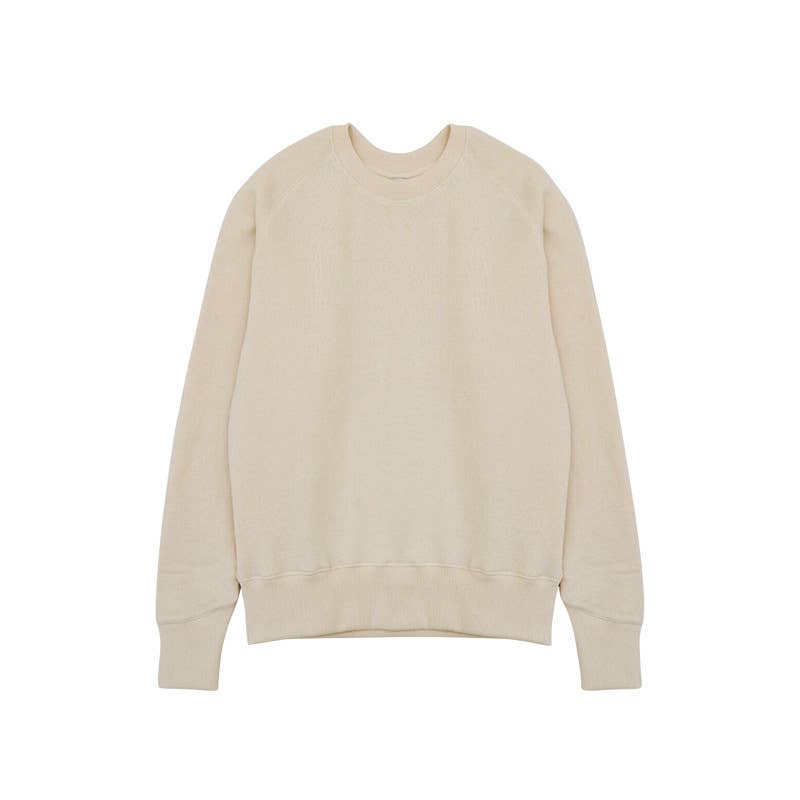 SOLID COLOR LOOSE PULLOVER CREW-NECK HOODIE