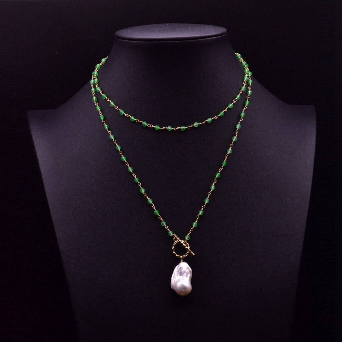LONG BRAIDED FRESHWATER PEARL SWEATER NECKLACE