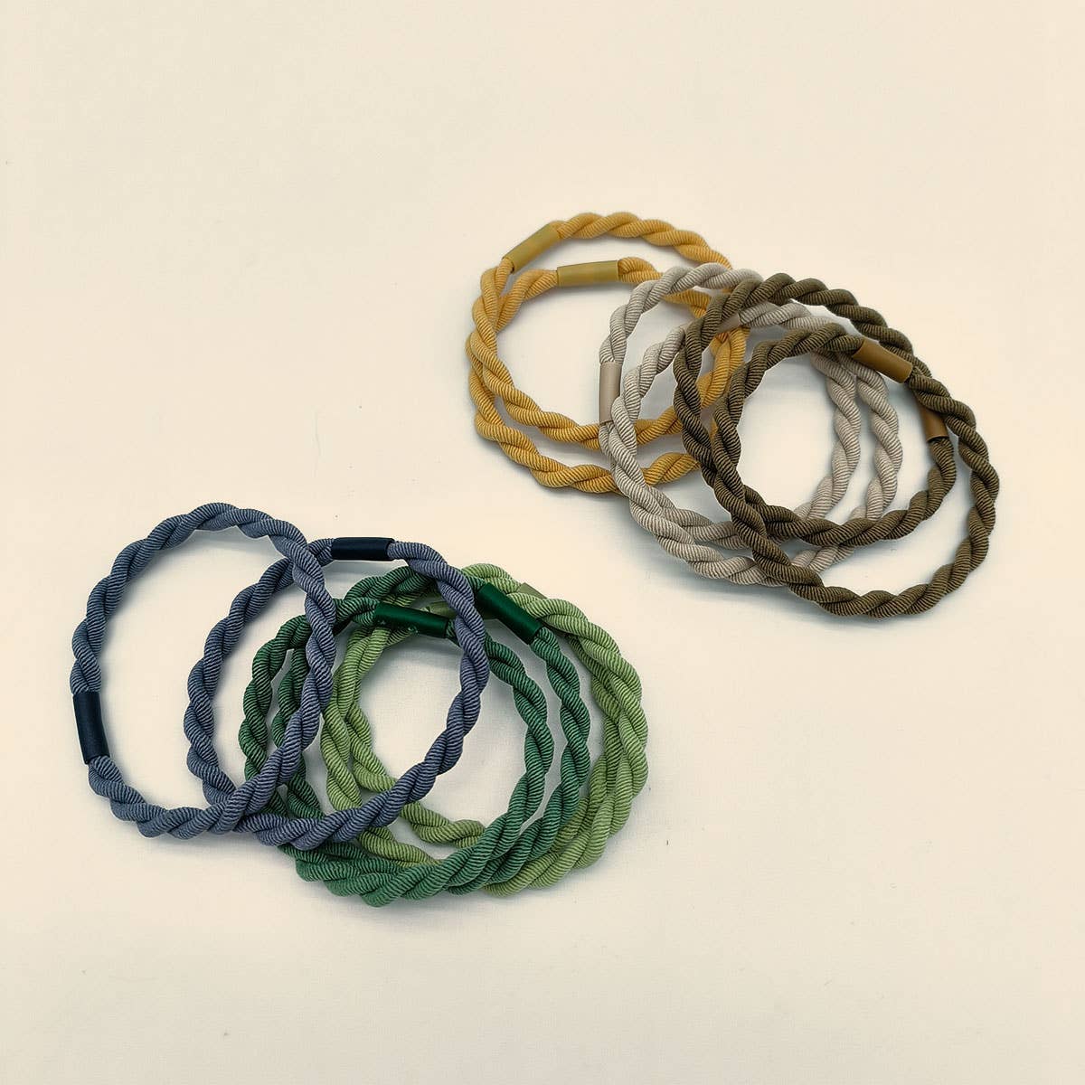 10PCS BRAIDED CORD SUPER STRETCHY ELASTIC HAIR TIE_CWAHA0331