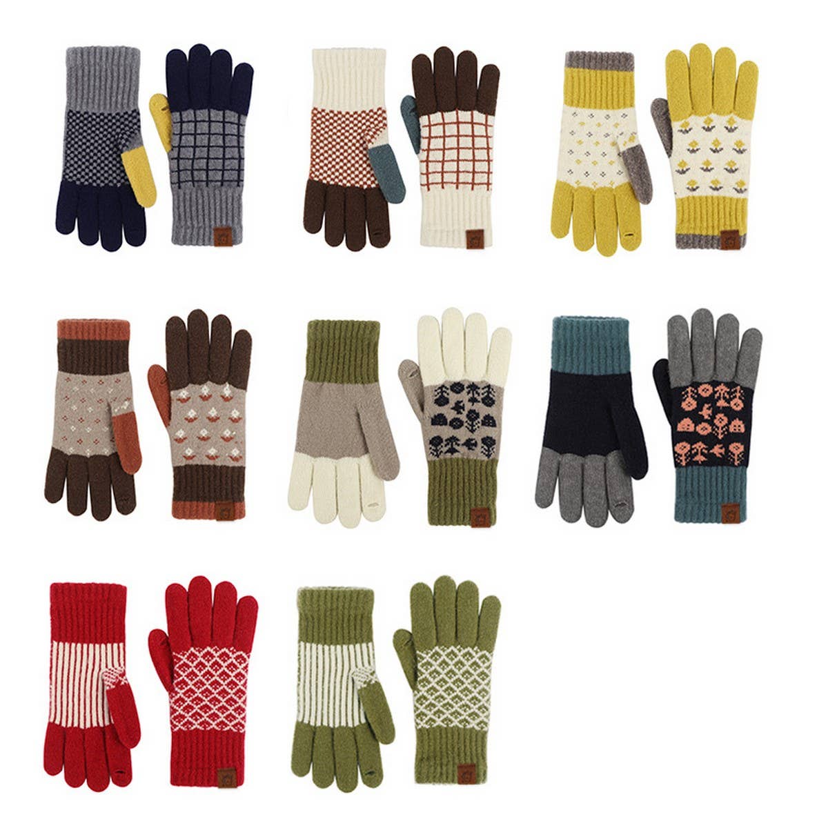 Self-Heating Knit Gloves ? Cute & Warm Design_CWAG0373
