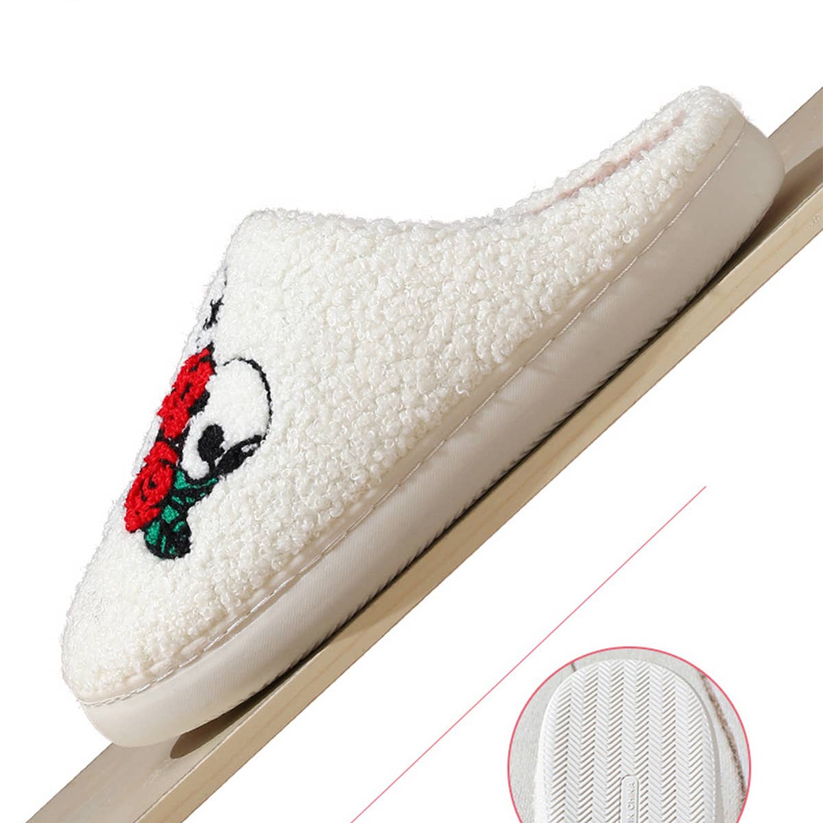 HALLOWEEN CARTOON SKULL PATTERN COTTON SLIPPERS