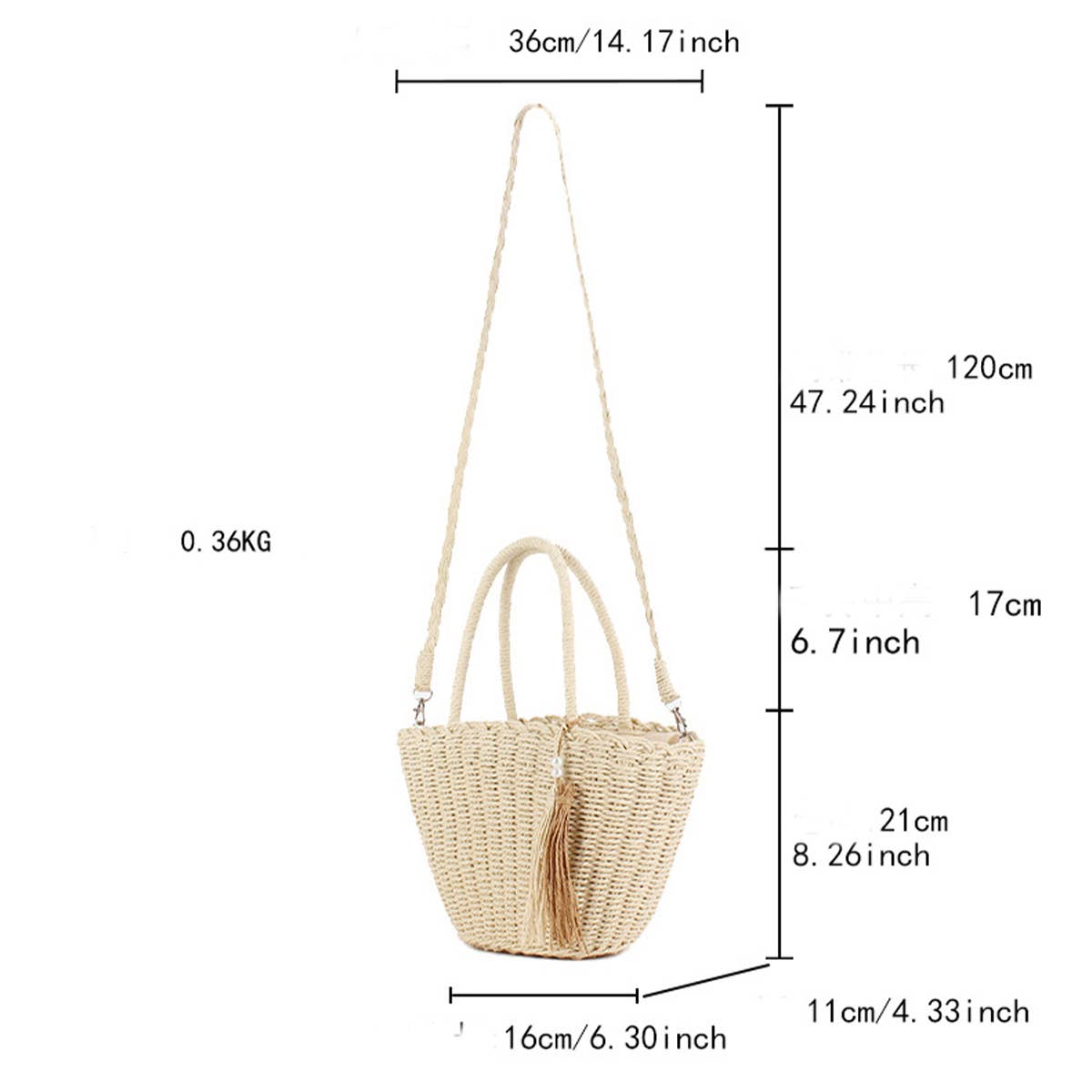 RETRO TASSEL CROSSBODY PASTORAL STYLE STRAW BAG_CWAB2103