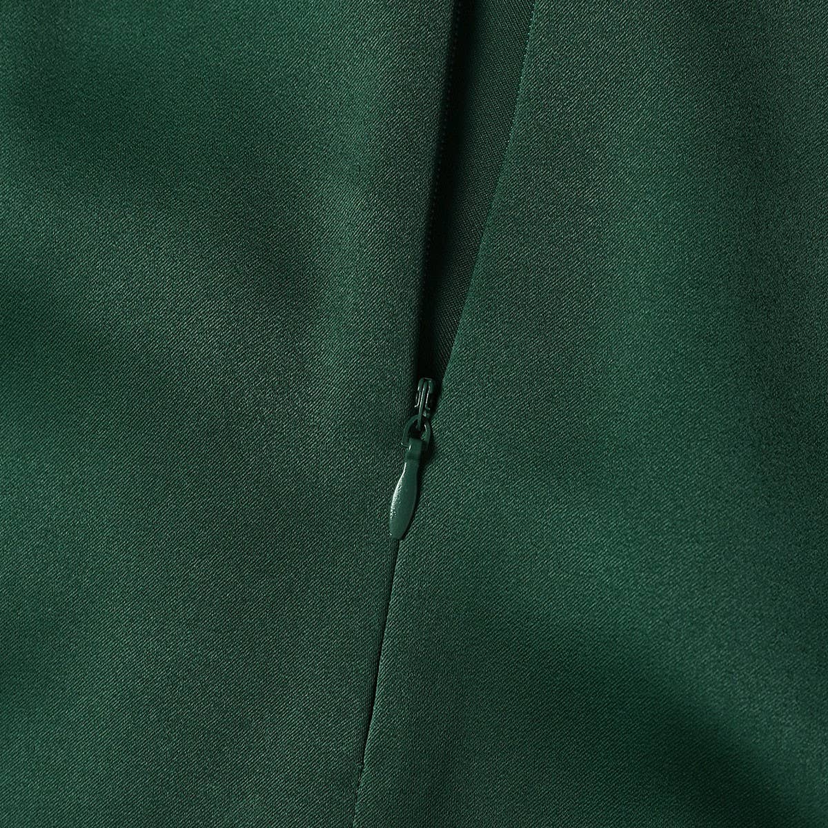 HIGH WAIST SATIN PLEATED SLIT MAXI SKIRT