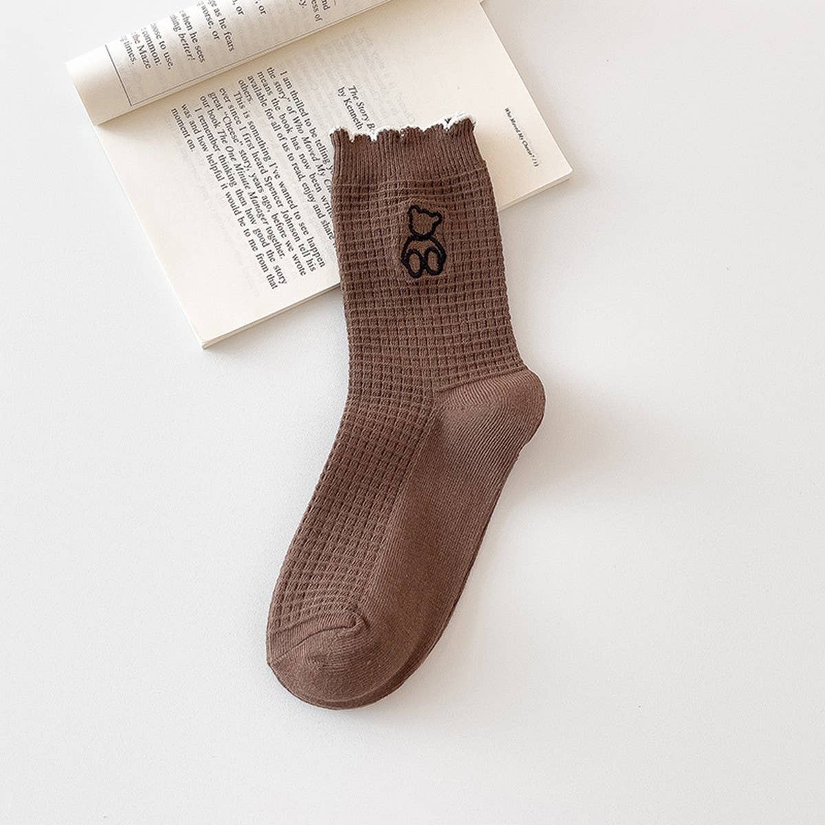 CWMS2493_NEW CARTOON PANDA MID-CALF WOMEN'S SOCKS