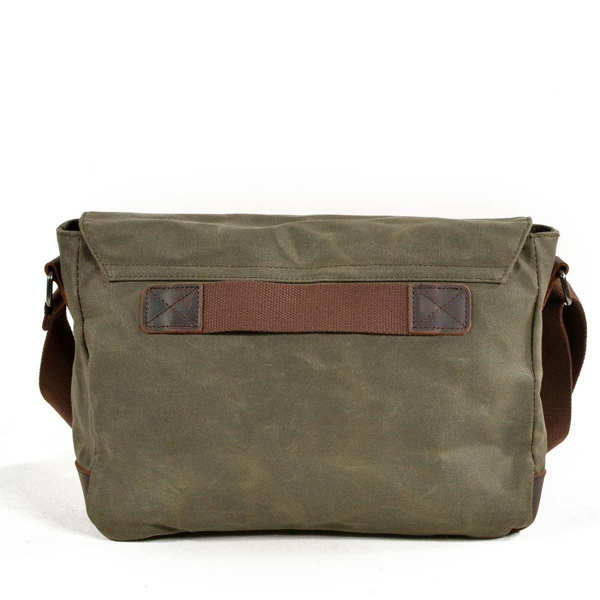 Men's Waterproof Waxed Canvas Satchel Bag_CWAB5560