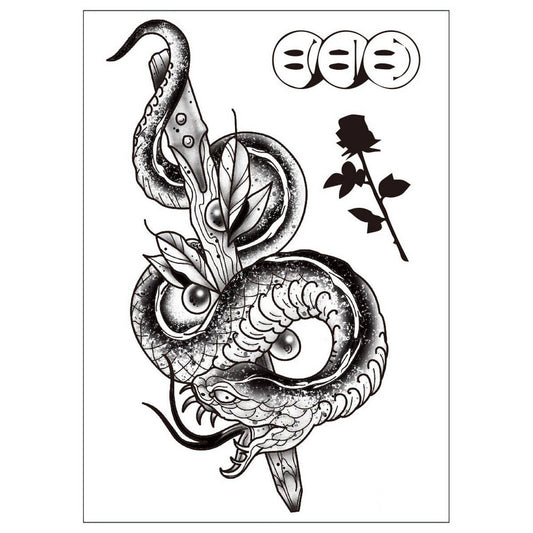 Dark Tribal Snake Tattoo ? Black Mamba Arm Sticker