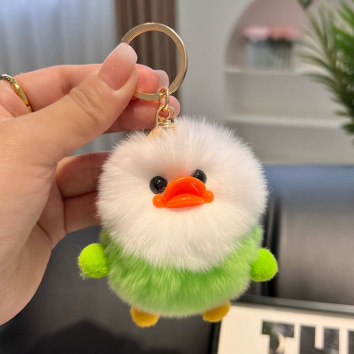 CUTE LITTLE YELLOW DUCK CAR KEYCHAIN BAG PENDANT