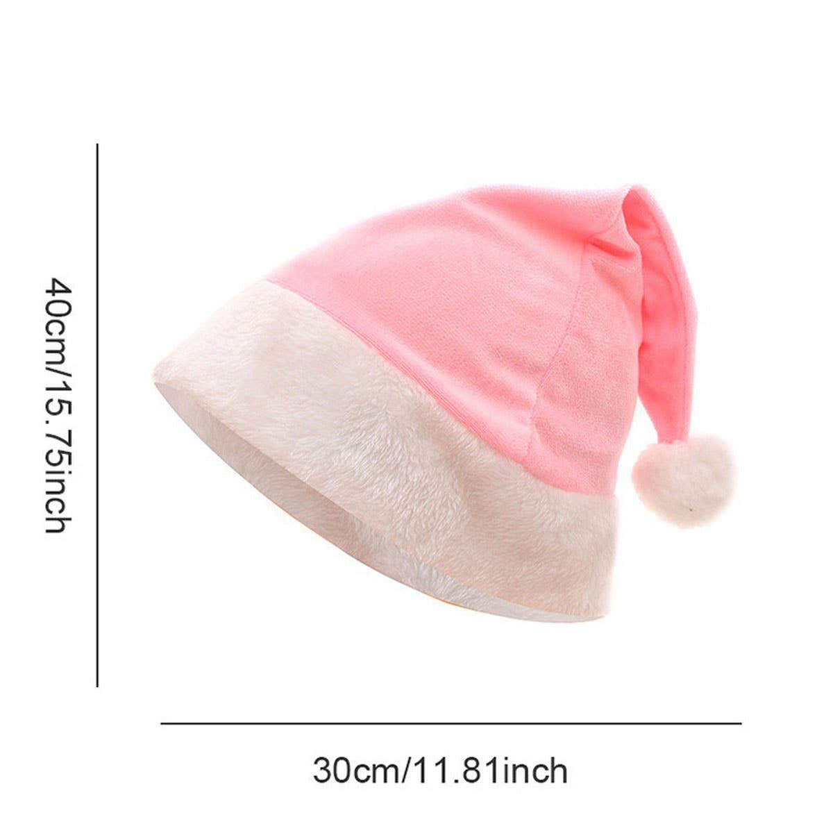 CWAH04584_RED SANTA HAT WITH GOLD STARS FOR CHRISTMAS PARTY