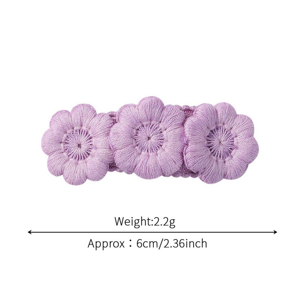 Five-Petal Flower Hair Clips for Kids ? Handmade