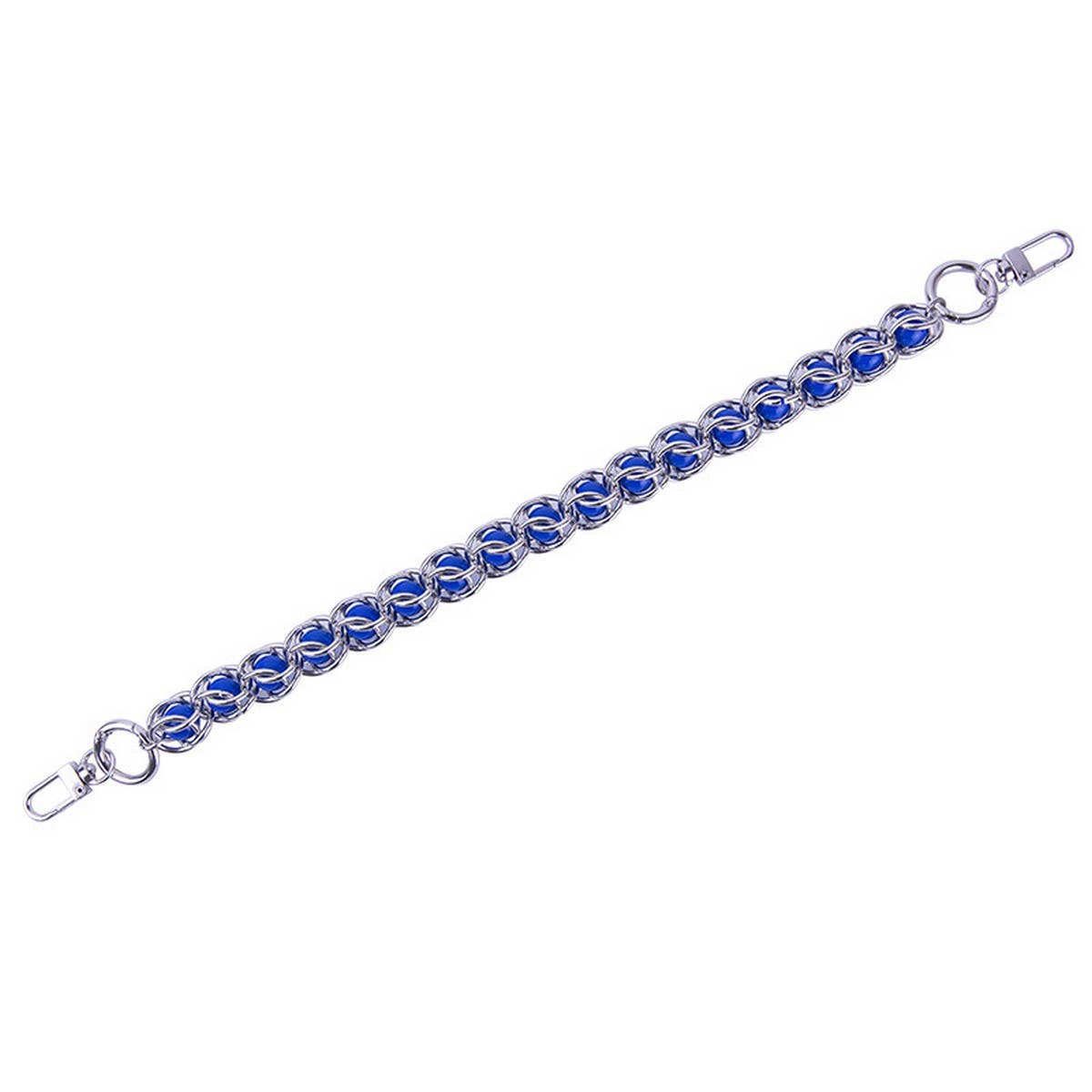 15.75in Metal Bead Acrylic Bead Handbag Strap_CWMM5117