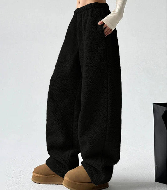 Simple,comfortable casual solid-color long pants