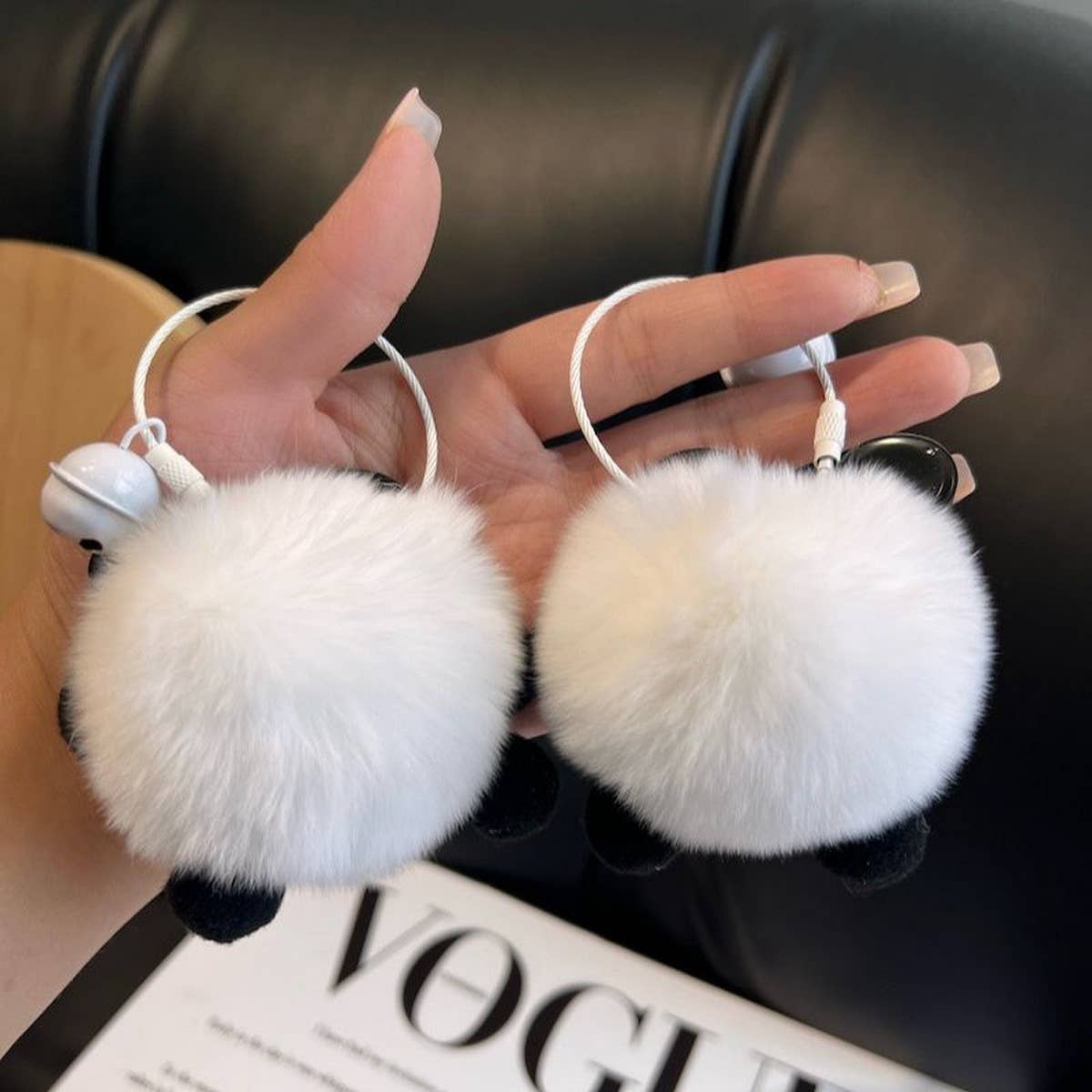 CUTE AND FUNNY RED PANDA CAR KEYCHAIN BAG PENDANT