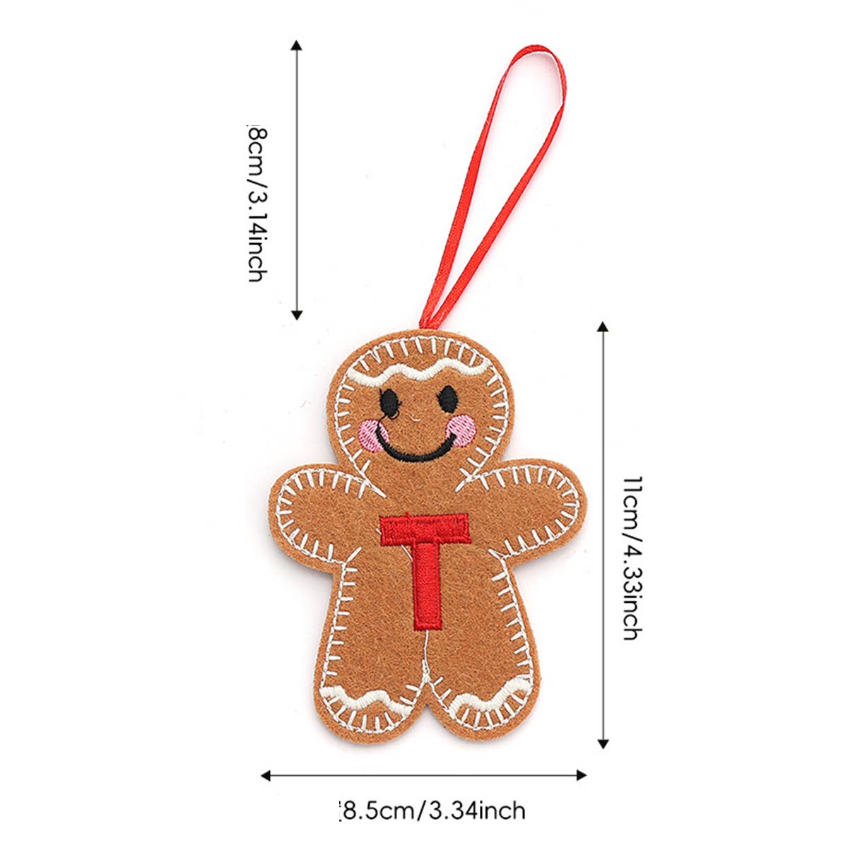 CWMM9399_NEW CHRISTMAS GINGERBREAD MAN DECORATION PENDANT