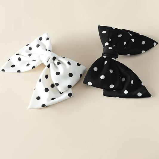 FASHIONABLE POLKA DOT HANDMADE BOW HAIRPIN