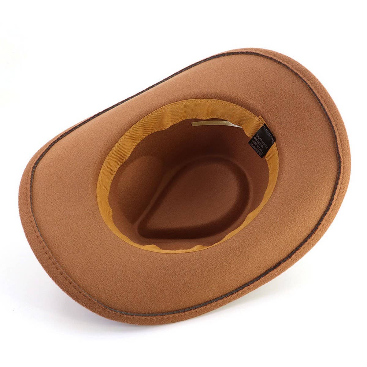 Bull Head Belt Western Cowboy Hat Felt_CWAH1782