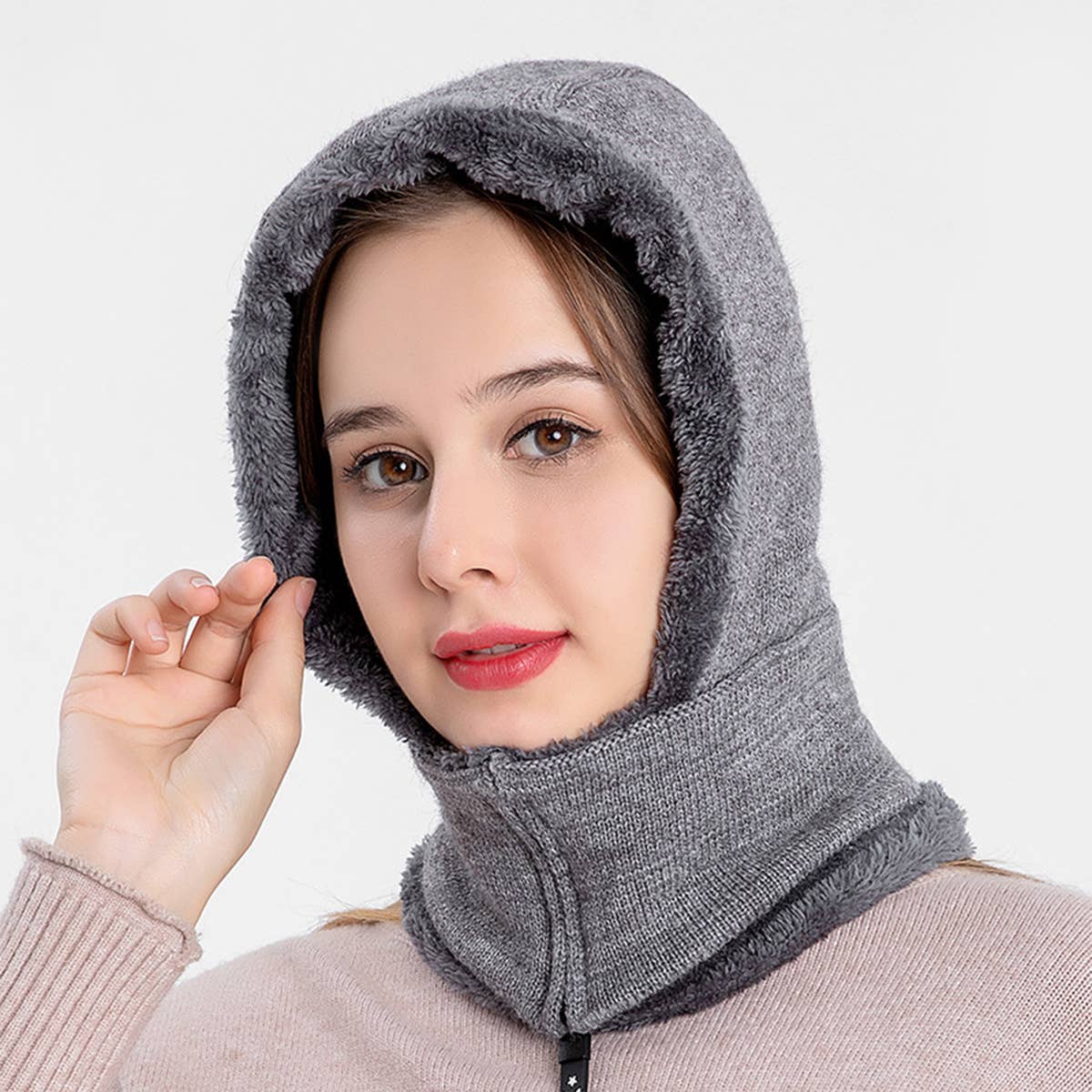 AUTUMN AND WINTER EAR PROTECTION ONE-PIECE HAT_CWASC1142