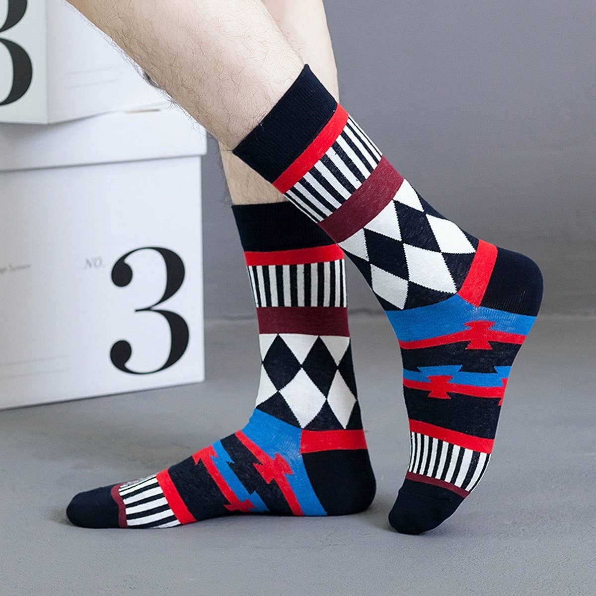 FUNCTION BASKETBALL GEOMETRIC SOCKS
