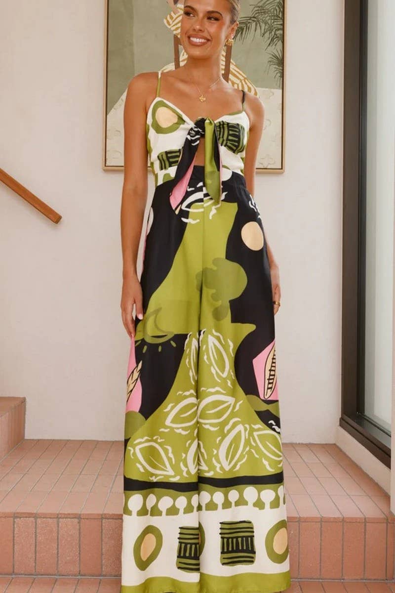 CWDHL0999_SUMMER SEXY BELLY BUTTON WIDE LEG JUMPSUIT