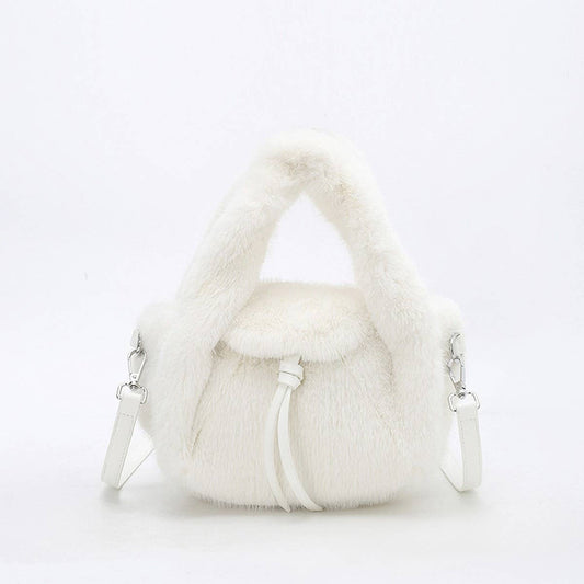 Fluffy Handbag Women Plush Shoulder Crossbody Bag_CUAB00569