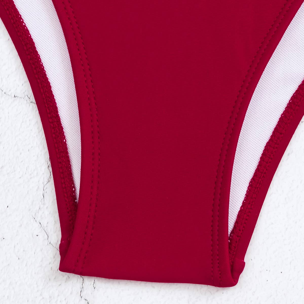 SLIM FIT OPEN BACK METAL RING ONE PIECE SWIMSUIT_CWMW0301