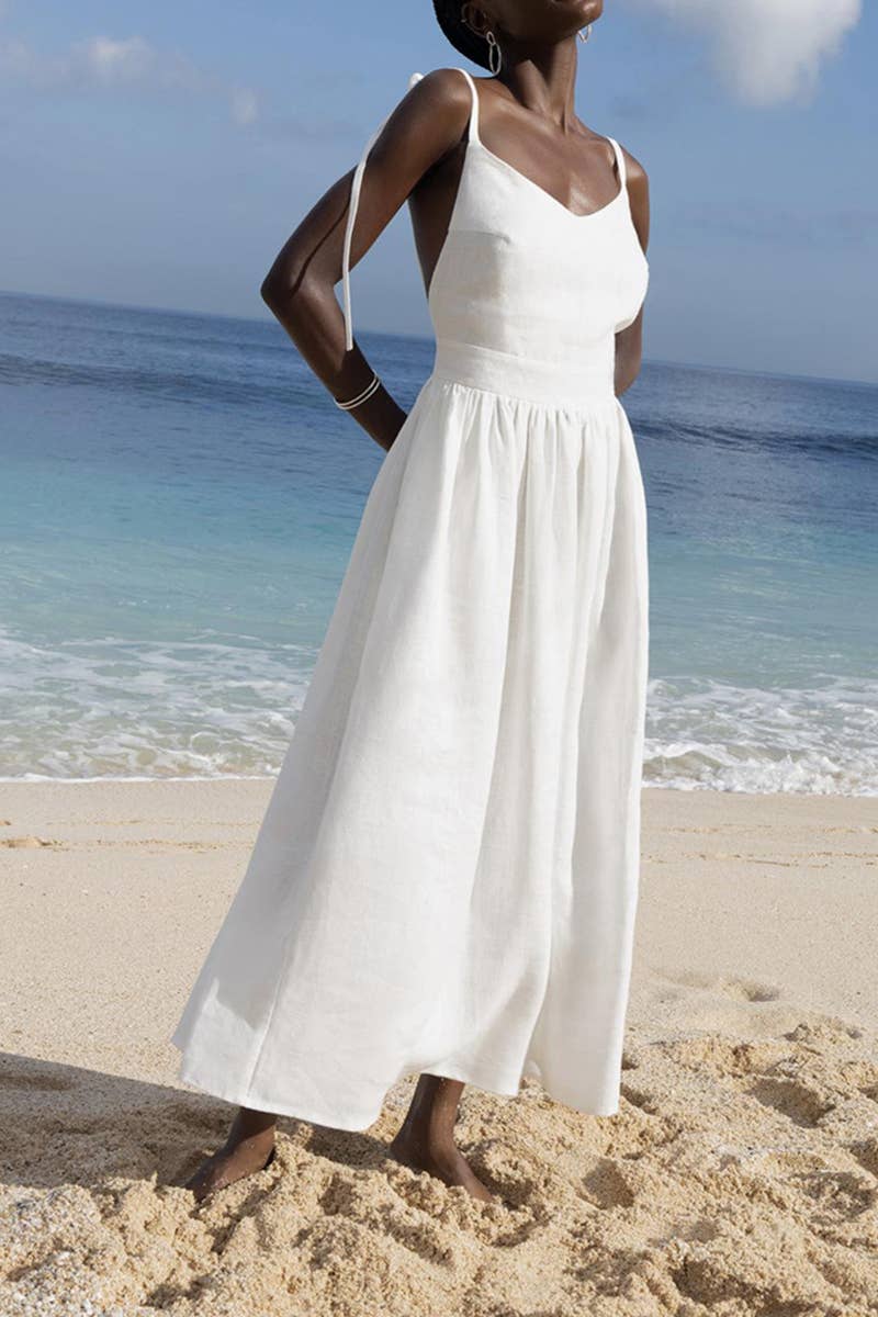 CWDMD5470_NEW ELEGANT SEXY HALTER BACK SUSPENDER DRESS