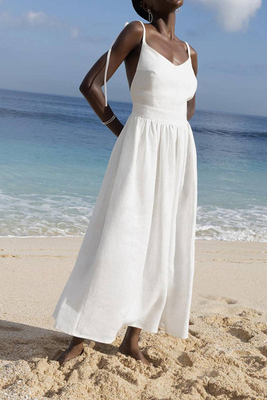 CWDMD5470_NEW ELEGANT SEXY HALTER BACK SUSPENDER DRESS