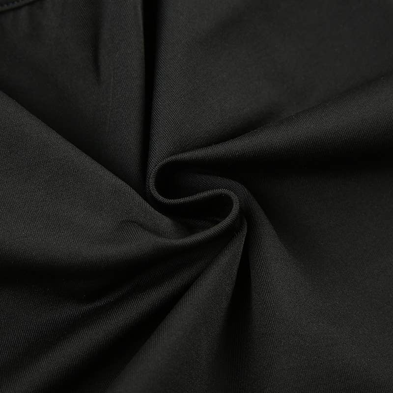 Slim solid color sexy low-cut halter base