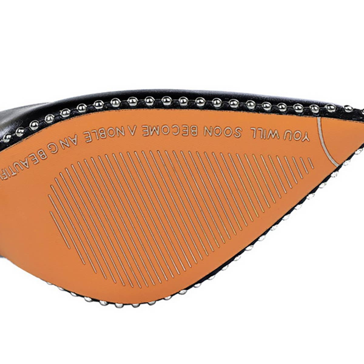 WOMEN SHALLOW POINTED RIVET HIGH HEELS