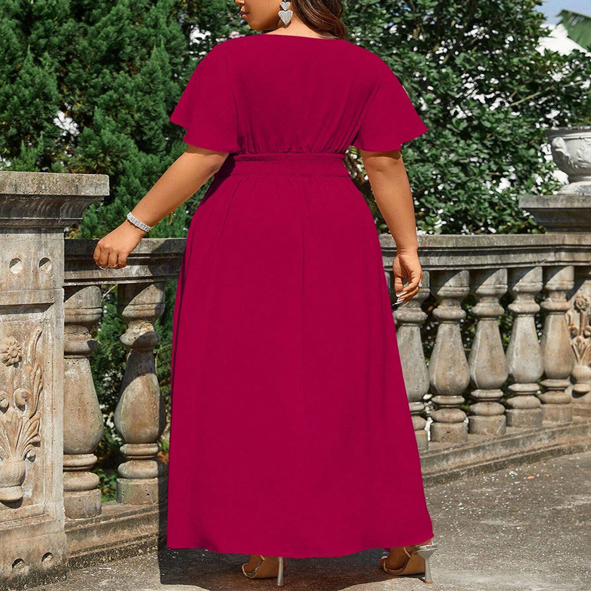 V-Neck Sleeveless Summer Beach Dress