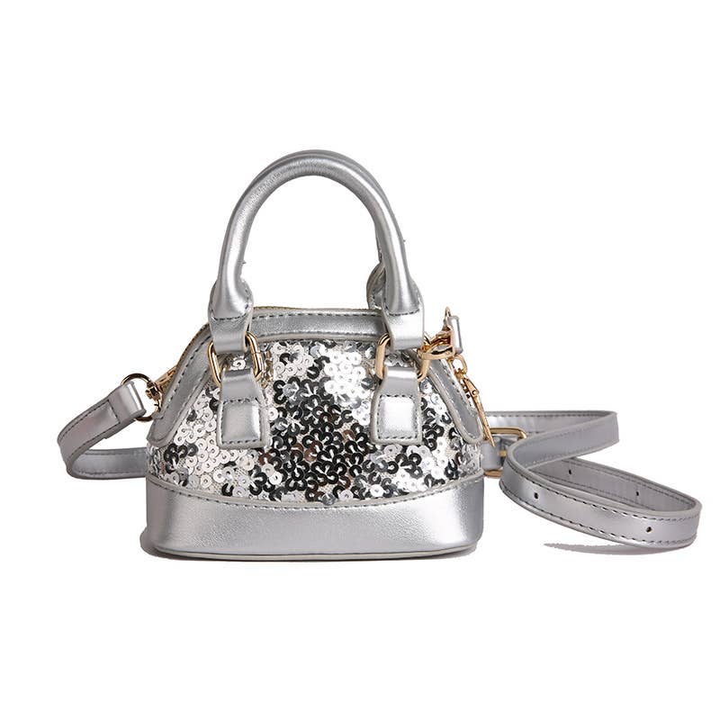 Mini sequin versatile crossbody shell bag