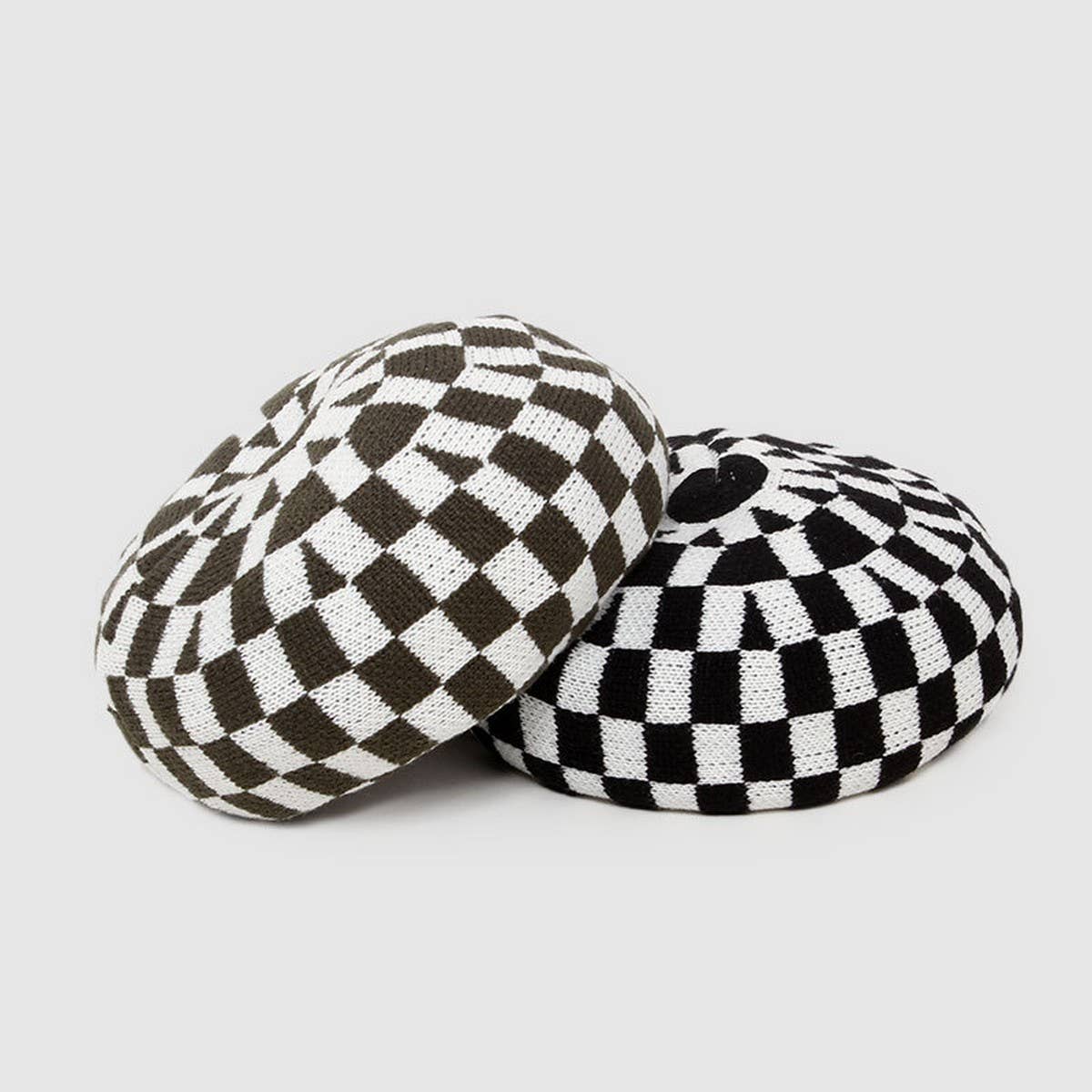 AUTUMN AND WINTER FASHION CHECKERBOARD BERET_CWAH1947
