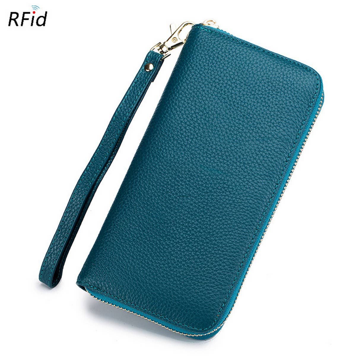 ZIPPER TASSEL ANTI-THEFT BRUSH LEATHER WALLET_CWAB3731