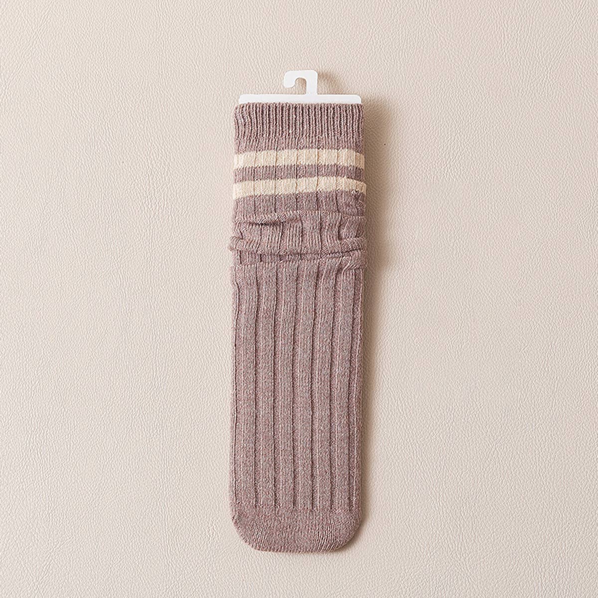 AUTUMN AND WINTER TWO-BAR STACKED SOCKS_CWMS0998