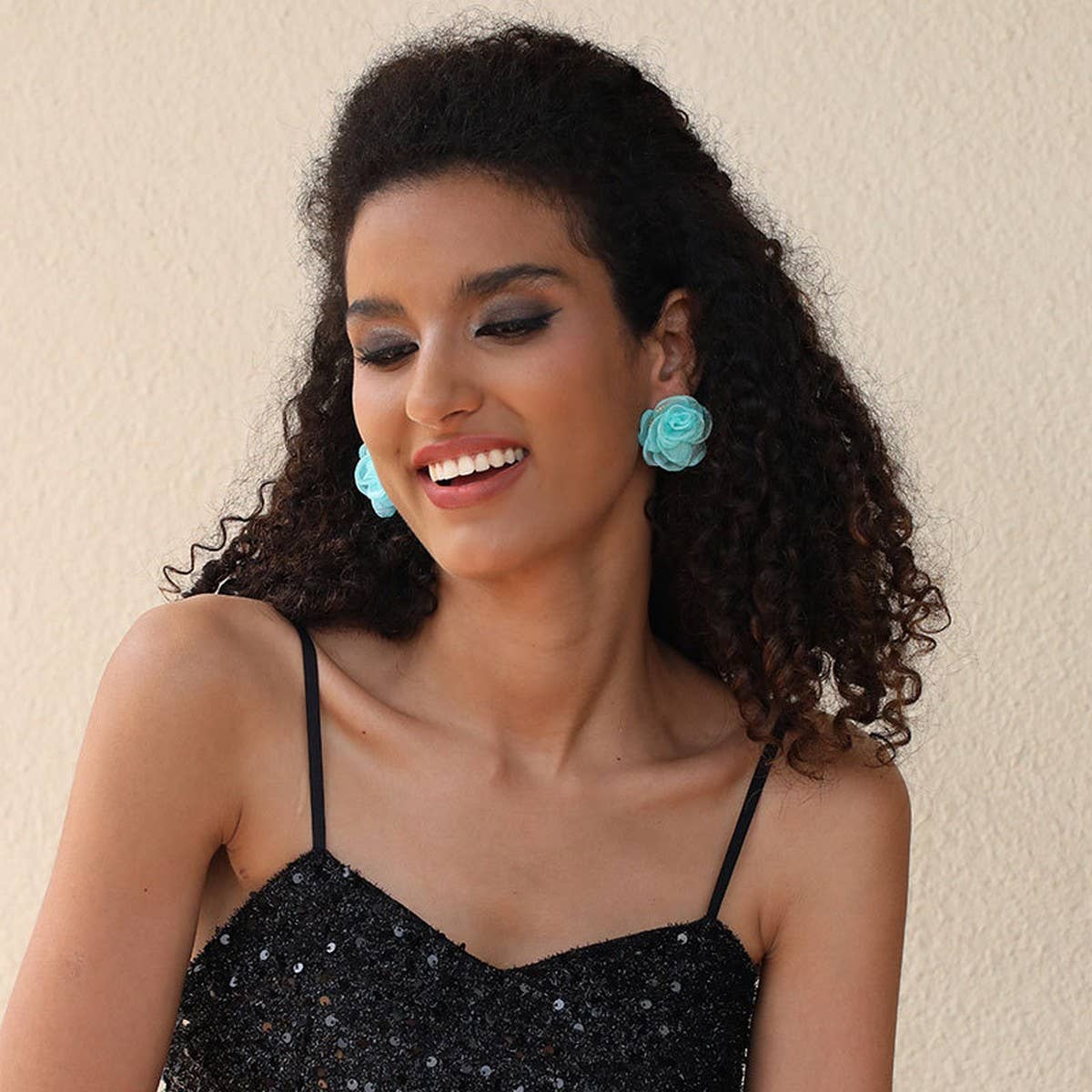 Handmade Lace Rose Stud Earrings ? Sweet & Minimal