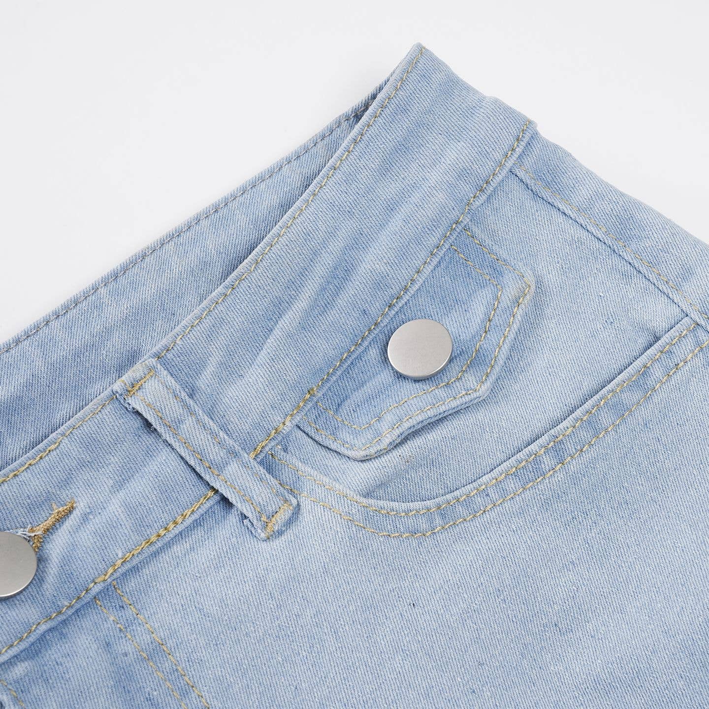 Retro slightly flared stretch skinny jeans