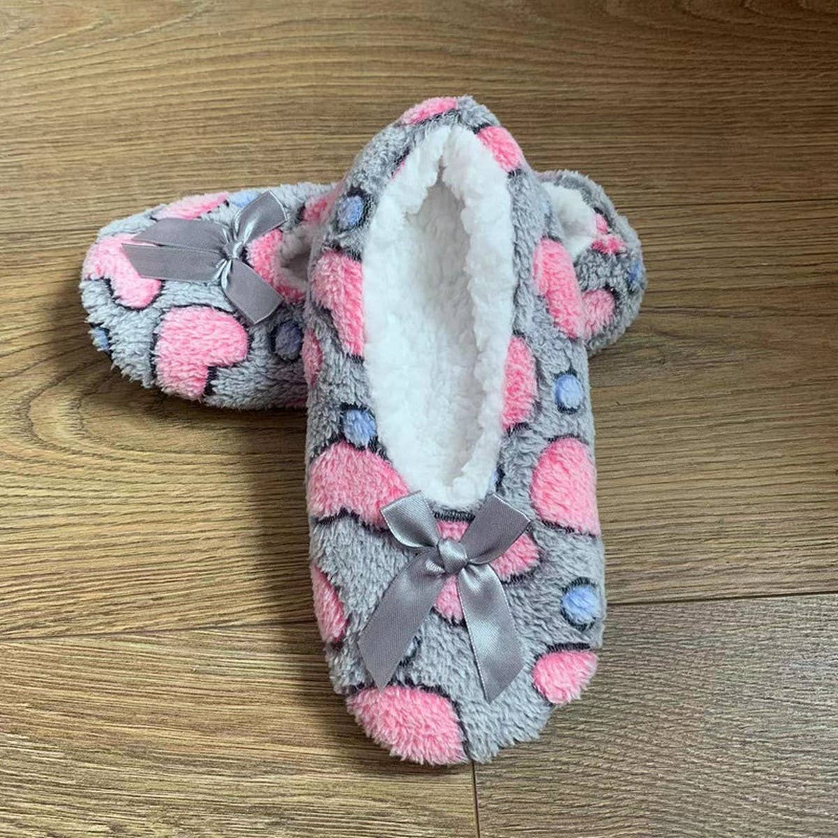 WOMEN'S  SOCKS HOME FLEECE FLOOR SOCK SLIPPERS