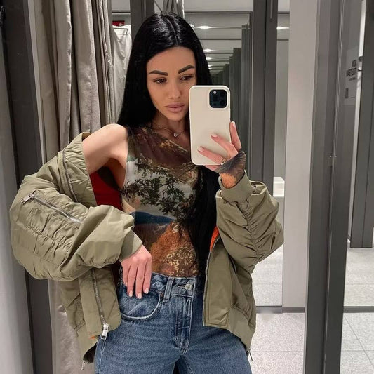 VINTAGE FLIGHT SUIT JACKET BASEBALL UNIFORM