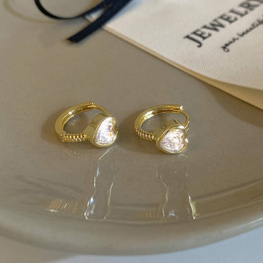 VALENTINE'S DAY NEW DESIGN ZIRCON HEART EARRINGS