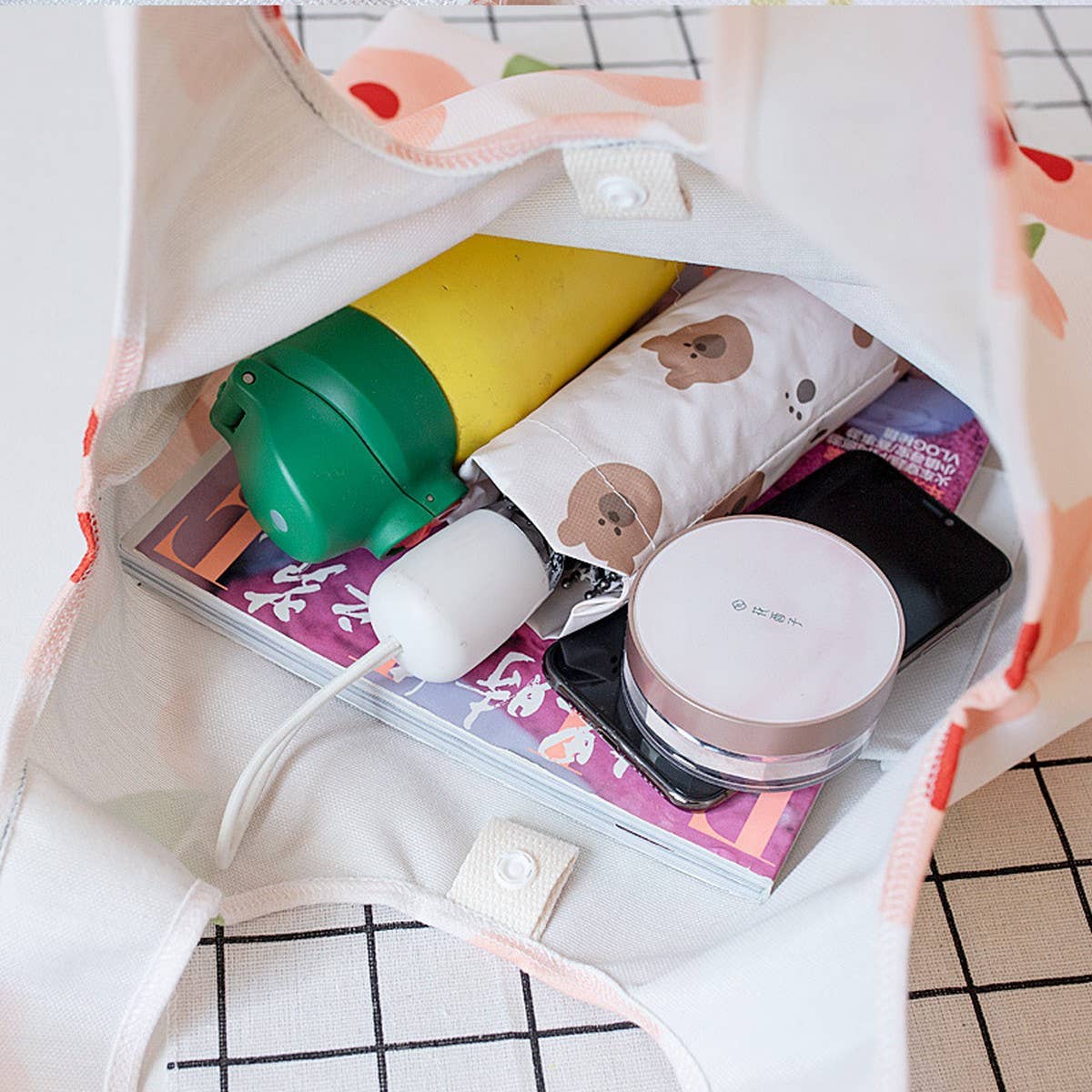 Original Printed Canvas Tote Bag for Women_CWAB5631