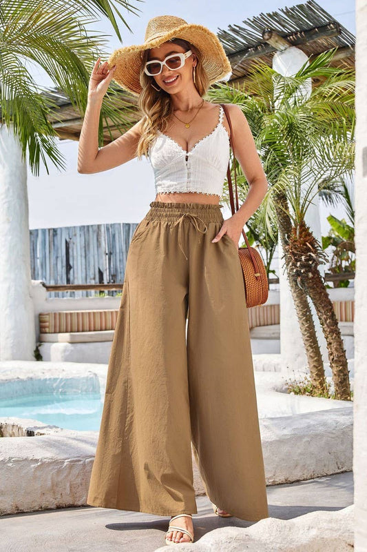 CWBLP1961_HIGH WAIST COTTON LINEN WIDE LEG CULOTTES