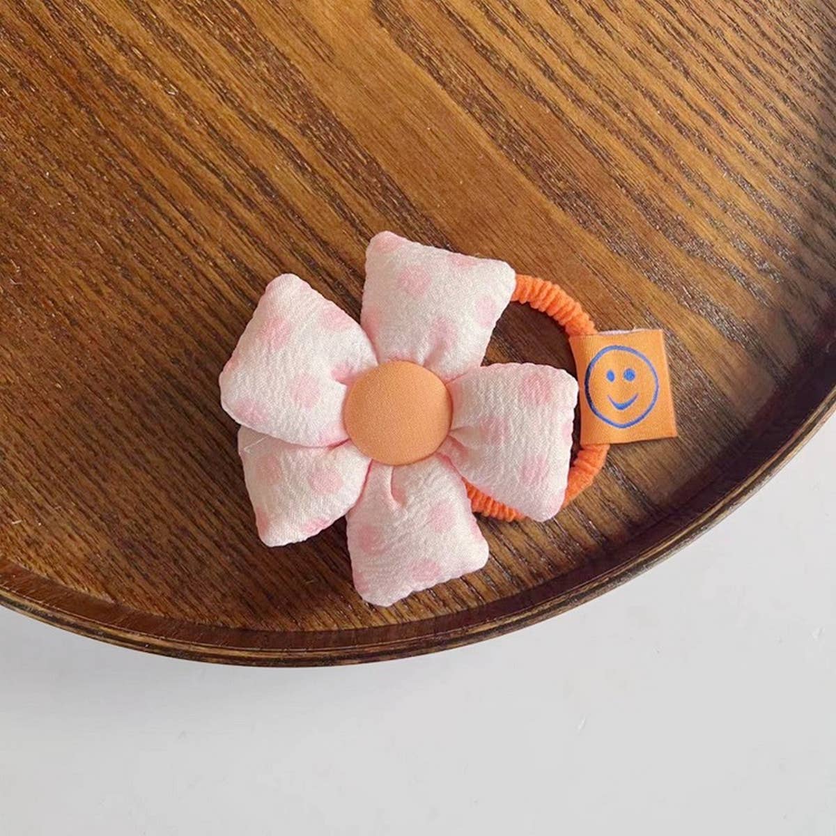 CHILDREN'S MACARON FLOWER HAIR TIE